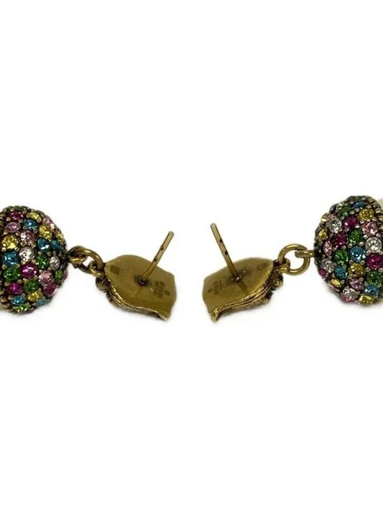 Gucci Earrings Gold Ivory Multi - Picture 3 of 4